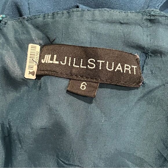 Jill Jill Stuart Coastal Blue Spaghetti Strap Belted Jumpsuit w/ Pockets Size 6 - Picture 6 of 12